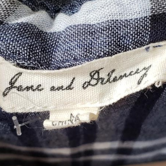 Jane and Delancey Plaid Button Embroidered Shirt - Picture 4 of 7